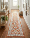 Savannah Elegance Collection Area Rug - Augusta (Rust Red) Runner Rust Red  lifestyle 76