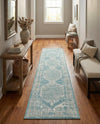 Patio Heritage Collection Area Rug -  Augusta (Aqua) Runner Aqua  lifestyle 77