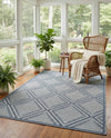 Savannah Pergola Collection Area Rug -  Eden Rectangle Navy Blue  lifestyle 19