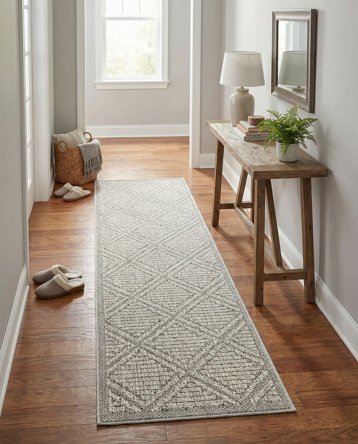 Savannah Pergola Collection Area Rug -  Eden Runner Light Gray  lifestyle 153