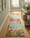 Seaside Blooms Collection Area Rug -  Amalfi Runner Multi  lifestyle 41