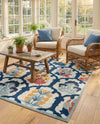 Caribbean Terrace Collection Area Rug -  Dominica Rectangle Ivory  lifestyle 24