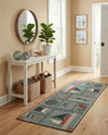 Seaside Haven Rugs Collection Area Rug -  Anchorage Runner Blue  lifestyle 69