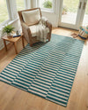Soho Elegance Collection Area Rug -  Hudson (Turquoise) Rectangle Turquoise  lifestyle 5