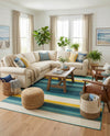 Terrace Fringe Collection Area Rug -  Veranda Rectangle Multi  lifestyle 9