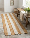Serenity Braided Jute Collection Area Rug - Luna Runner Natural and Ivory  lifestyle 32