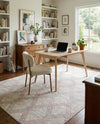 Aegean Elegance Washables Collection Area Rug -  Tinos Rectangle Rose Pink  lifestyle 24