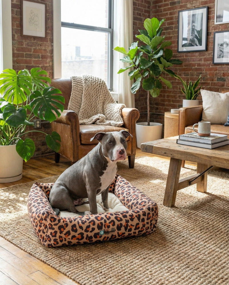 Luxury Pet Lounge Collection Pet Bed -  Retreat Rectangle Multi  lifestyle 3