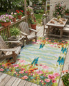Seaside Blooms Collection Area Rug -  Amalfi Rectangle Multi  lifestyle 23