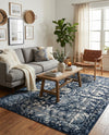 Horizon Collection Area Rug -  Zenith Rectangle Blue  lifestyle 9