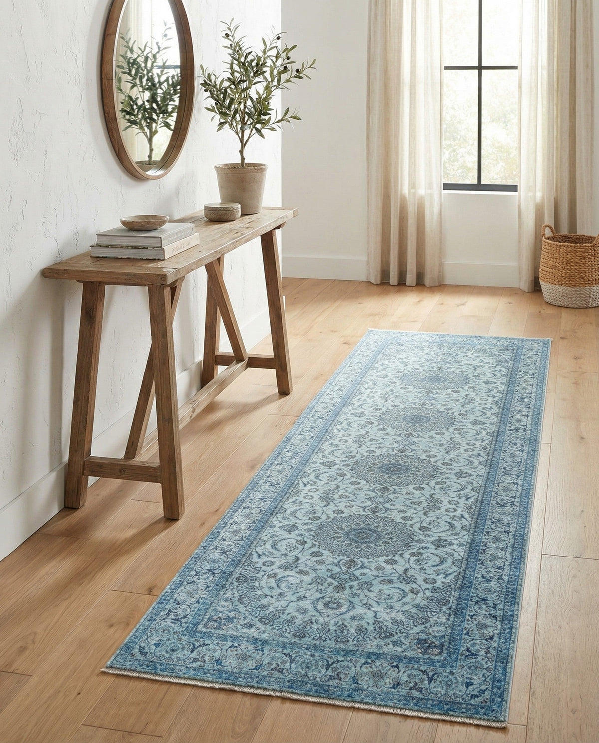Bazaar Chic Collection Area Rug -  El Jadida Runner Blue  lifestyle 38