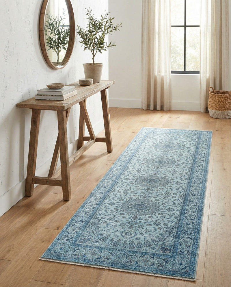 Bazaar Chic Collection Area Rug -  El Jadida Runner Blue  lifestyle 38