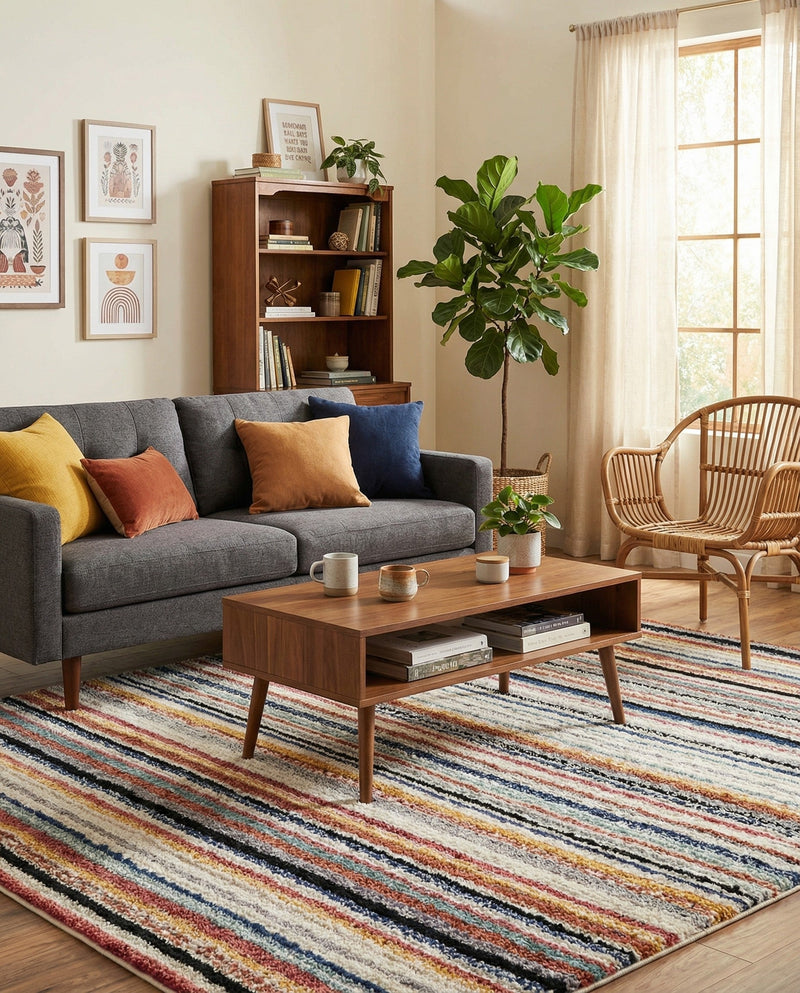 Marrakech Mosaic Collection Area Rug - Casablanca Rectangle Ivory  lifestyle 23
