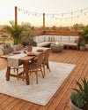 Tribal Terrace Treasures Collection Area Rug - Mayan Marina (Natural) Rectangle Natural  lifestyle 10