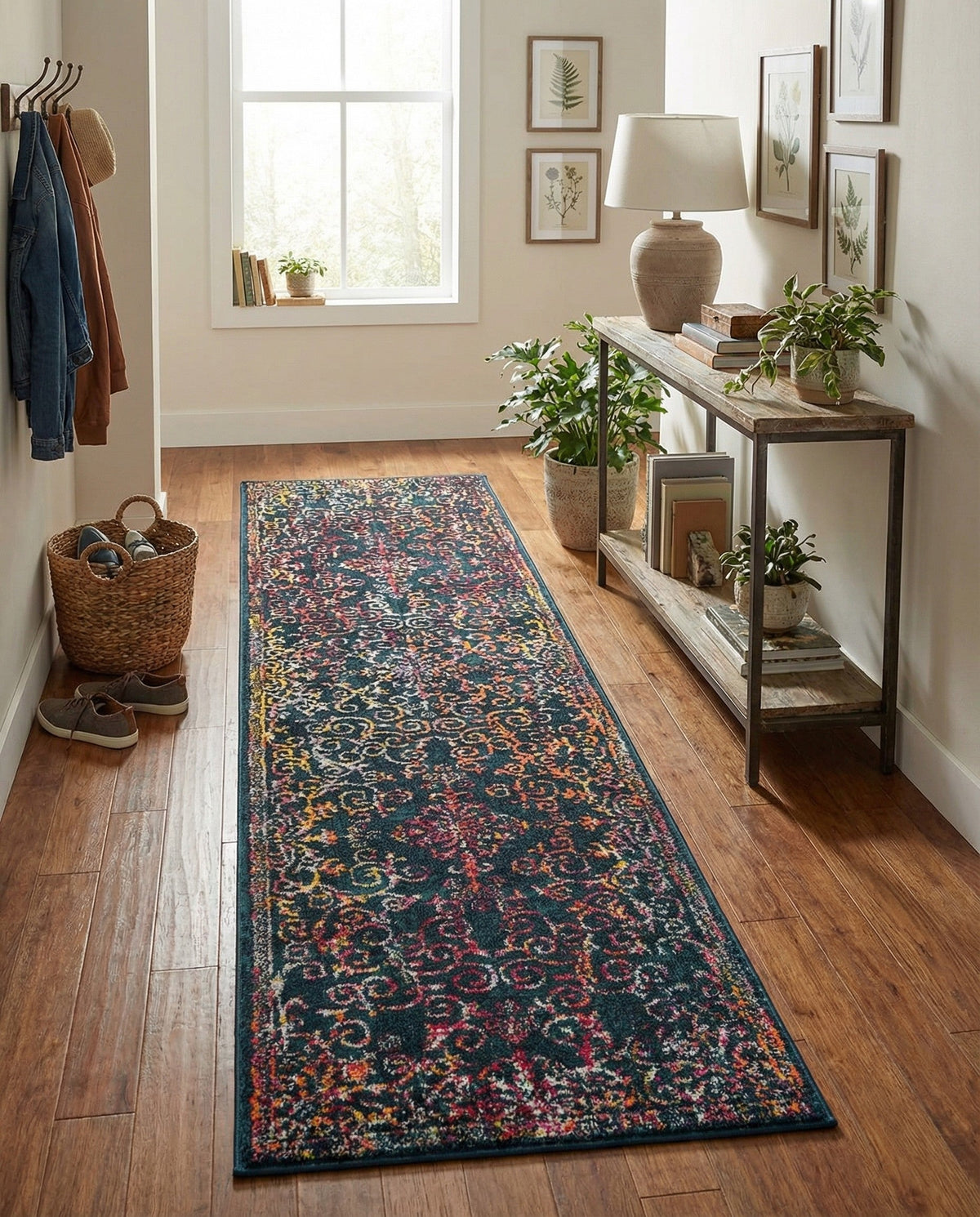 Brighton Terrace Collection Area Rug -  Saltdean Runner Navy Blue  lifestyle 122