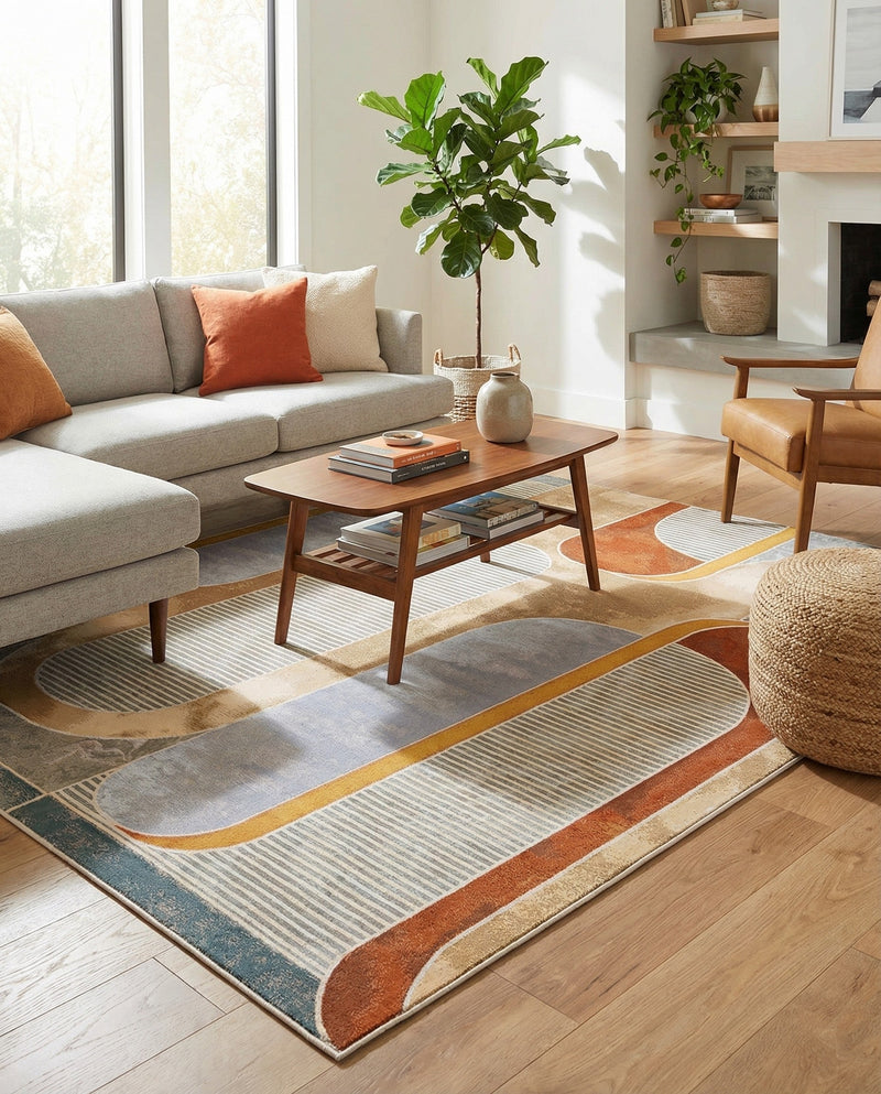 Urban Terrace Collection Area Rug -  Deck Rectangle Multi  lifestyle 5
