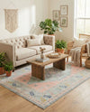 Savannah Series Collection Area Rug -  Augusta (Pink) Rectangle Pink  lifestyle 12