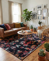 Brighton Terrace Collection Area Rug -  Roedean Rectangle Navy Blue  lifestyle 18