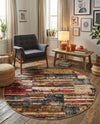 Neptune Elegance Collection Area Rug - Triton Round Multi  lifestyle 66