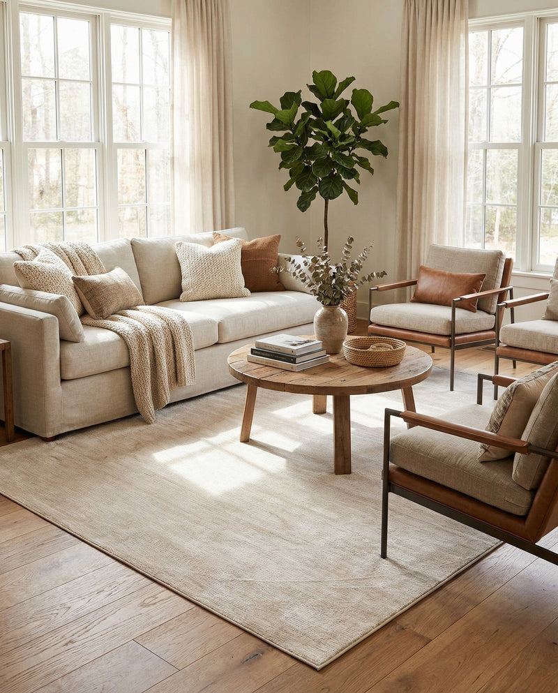 Bloomsbury Elegance Collection Area Rug -  Kensington (Ivory) Rectangle Ivory  lifestyle 16