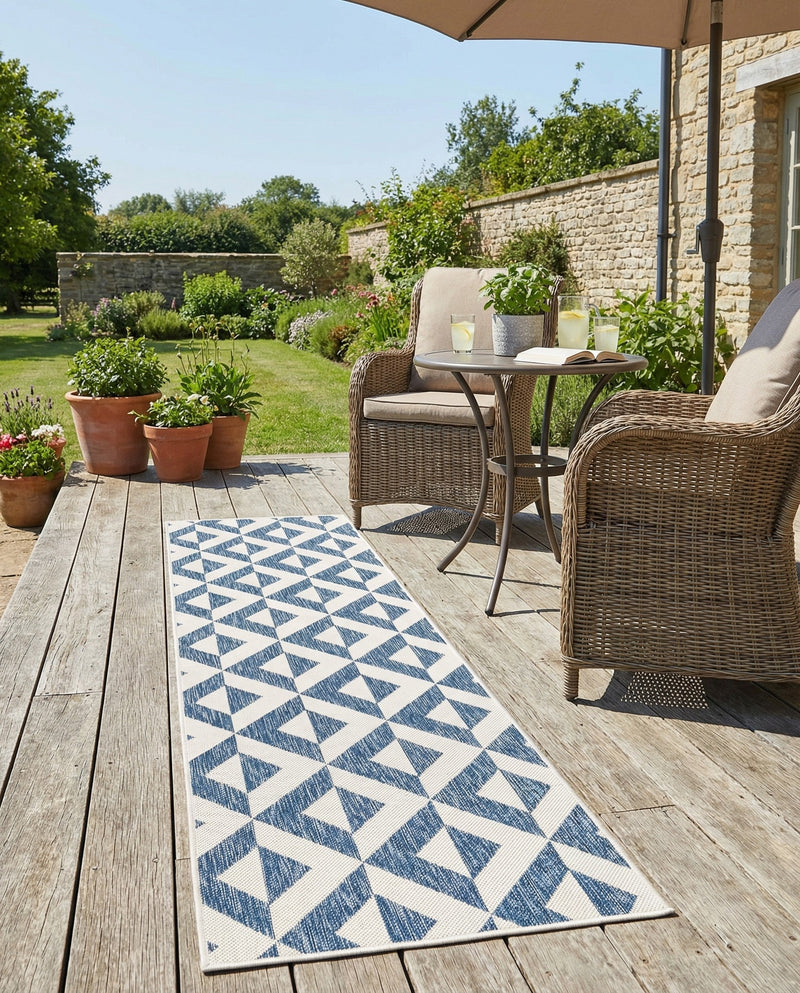 Urban Oasis Rugs Collection Area Rug -  Highrise (Blue) Runner Blue  lifestyle 23