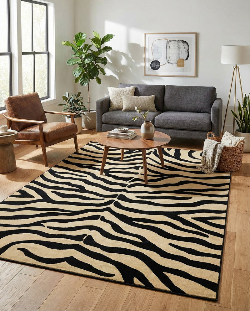 Savannah Sojourn Collection Area Rug -  Kilimanjaro Rectangle Cream  lifestyle 9