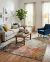 Chromatic Oasis Collection Area Rug -  Azure Rectangle Beige  lifestyle 37