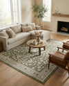 Tribal Terrace Treasures Collection Area Rug -  Incan Isle (Green) Rectangle Green  lifestyle 16