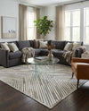 Savannah Hideaway Collection Area Rug - Serengeti Rectangle Gray Ivory  lifestyle 10