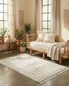 Sahara Chic Collection Area Rug -  Tangier Rectangle Ivory  lifestyle 19