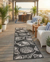 Seaside Haven Rugs Collection Area Rug -  Lighthouse (Black and White) Runner Black and White  lifestyle 38
