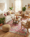 Sierra Collection Area Rug -  Shasta Rectangle Pink  lifestyle 11