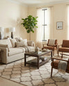 Lattice Gardens Collection Area Rug -  Bloomfield (Beige and Light Brown) Square Beige and Light Brown  lifestyle 74