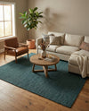 Woven Seaside Jute Collection Area Rug - Martha's Square Green  lifestyle 57