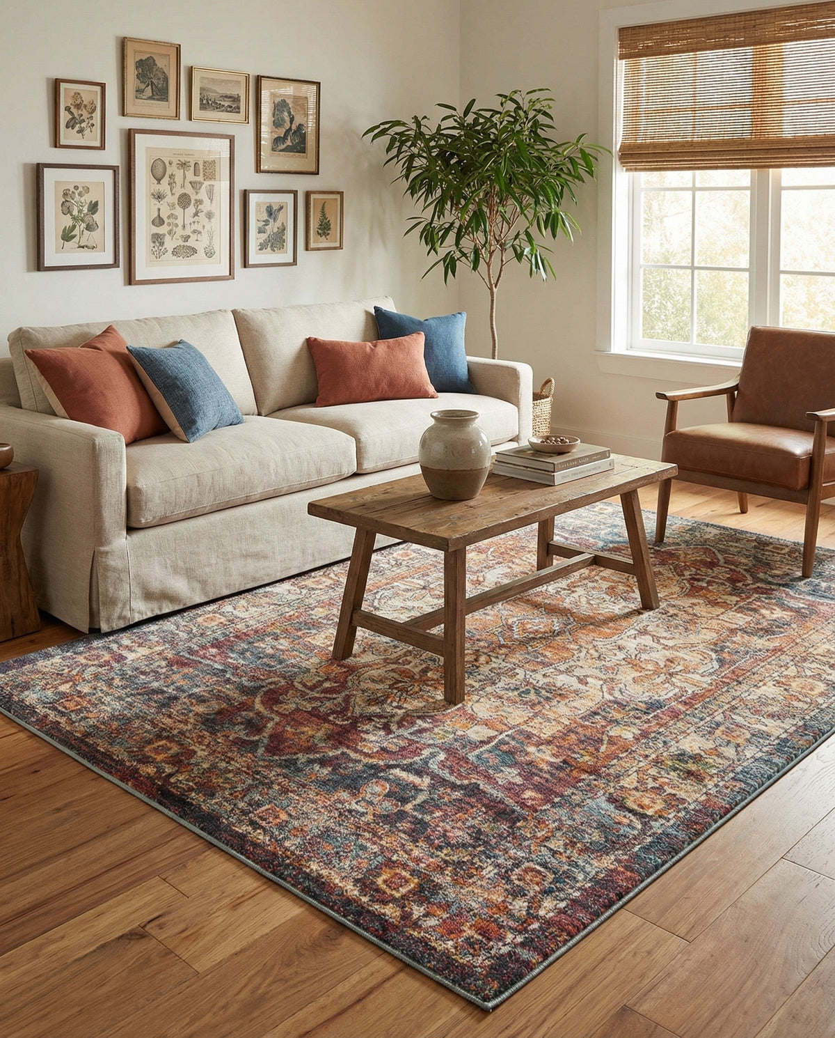 Savannah Soiree Collection Area Rug -  Everglade (Multi) Rectangle Multi  lifestyle 12