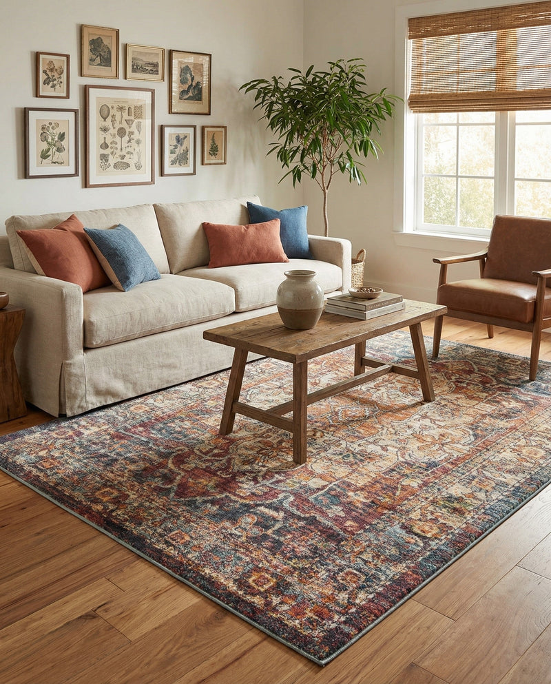 Savannah Soiree Collection Area Rug -  Everglade (Multi) Rectangle Multi  lifestyle 12
