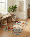 Outdoor Marrakesh Collection Area Rug -  Asilah Rectangle Ivory Beige  lifestyle 43