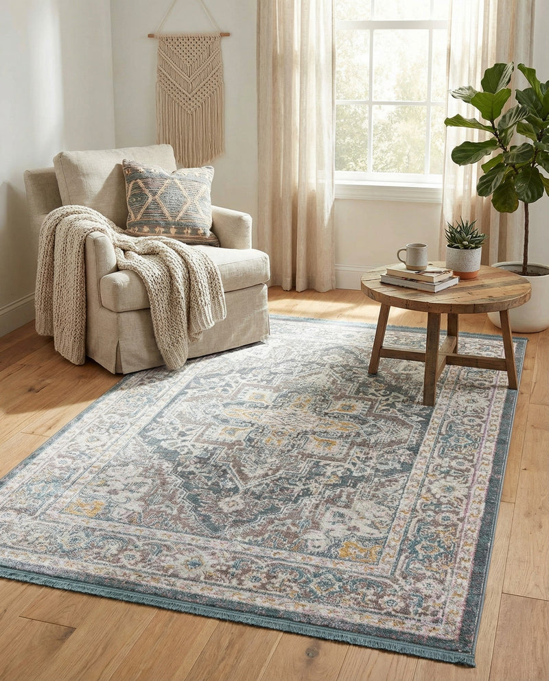 Caribbean Breeze Collection Area Rug -  Andros Rectangle Gray  lifestyle 36