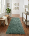 Eternal Plush Oasis Collection Area Rug -  Tranquility (Forest Green) Runner Forest Green  lifestyle 80