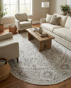 Cambridge Classics Collection Area Rug -  Fitzwilliam (Cream) Oval Cream  lifestyle 55