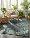 Coastal Terrace Collection Area Rug -  Anchor Rectangle Navy Blue  lifestyle 6