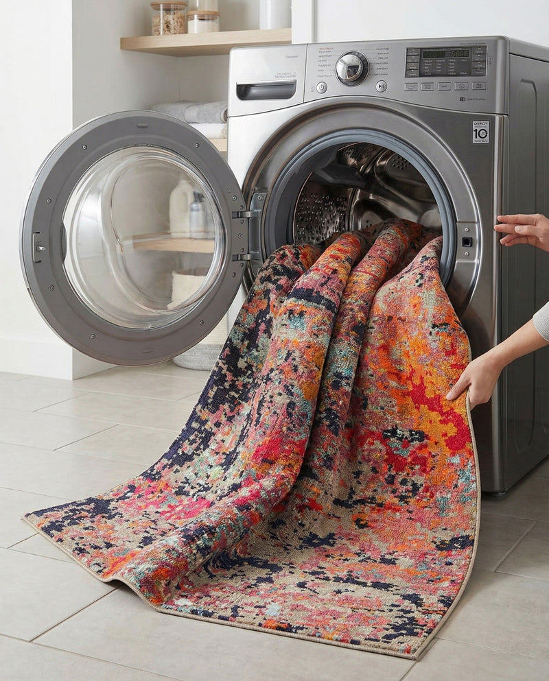 Colorburst Oasis Collection Area Rug -  Prism Rectangle Multi  lifestyle 4