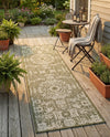 Patio Heritage Collection Area Rug - Savannah (Green) Runner Green  lifestyle 70