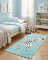 Wonder Tykes Collection Area Rug -  Vibrant Runner Teal  lifestyle 32