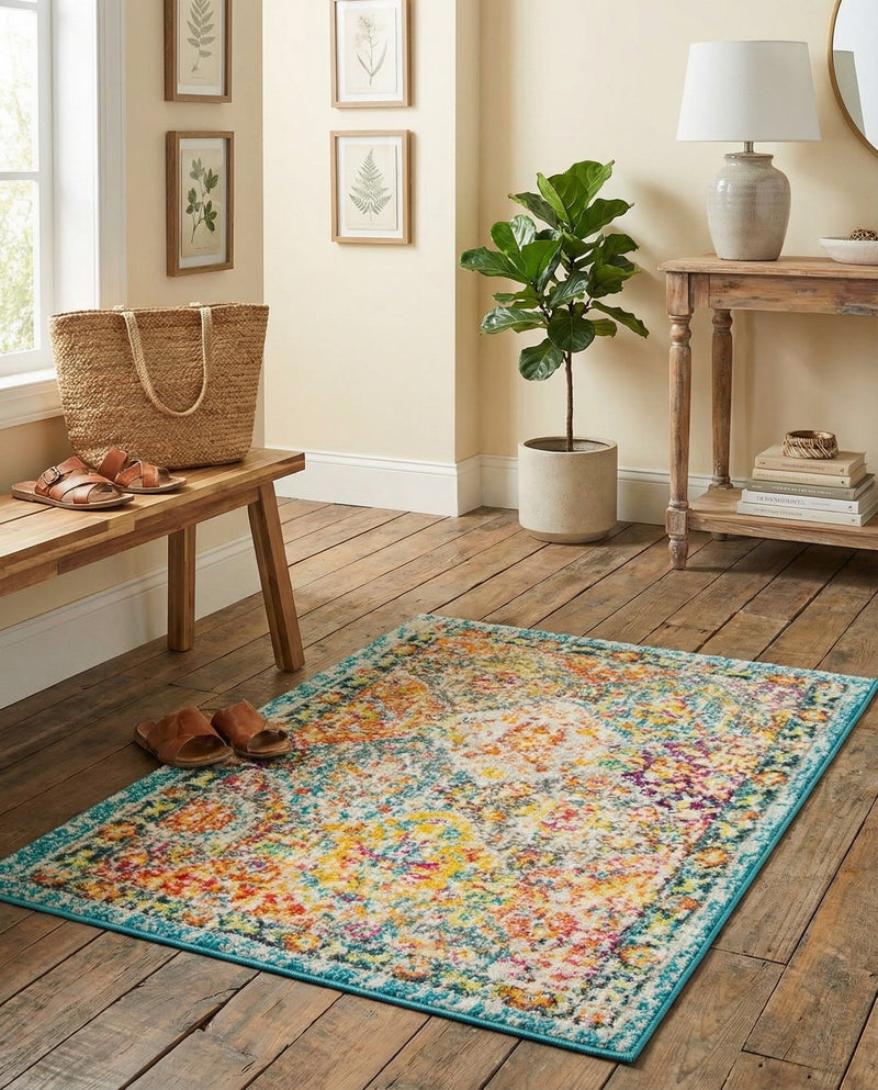 Brighton Terrace Collection Area Rug -  Rottingdean (Multi) Rectangle Multi  lifestyle 14