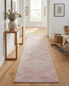 Seychelles Stripes Collection Area Rug - Mahe (Pink) Runner Pink  lifestyle 25