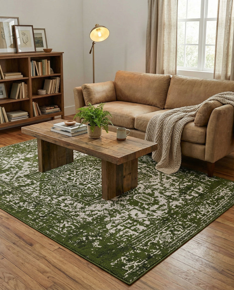 Georgetown Rugs Collection Area Rug - Dupont (Green) Rectangle Green  lifestyle 8