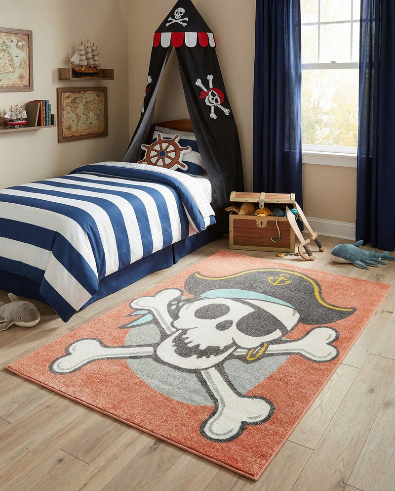Wonder Tykes Collection Area Rug -  Harmony Rectangle Red  lifestyle 6