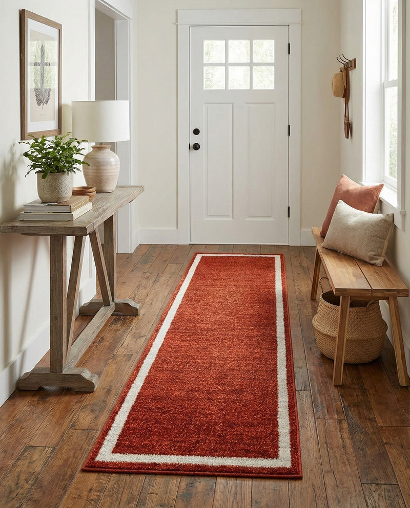 Studio Haven Collection Area Rug -  Alcove (Terracotta) Runner Terracotta  lifestyle 48