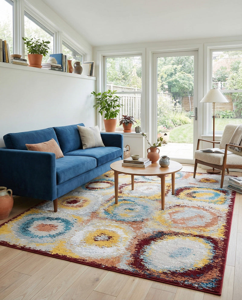 Aegean Elegance Washables Collection Area Rug -  Rhodes Rectangle Multi  lifestyle 25